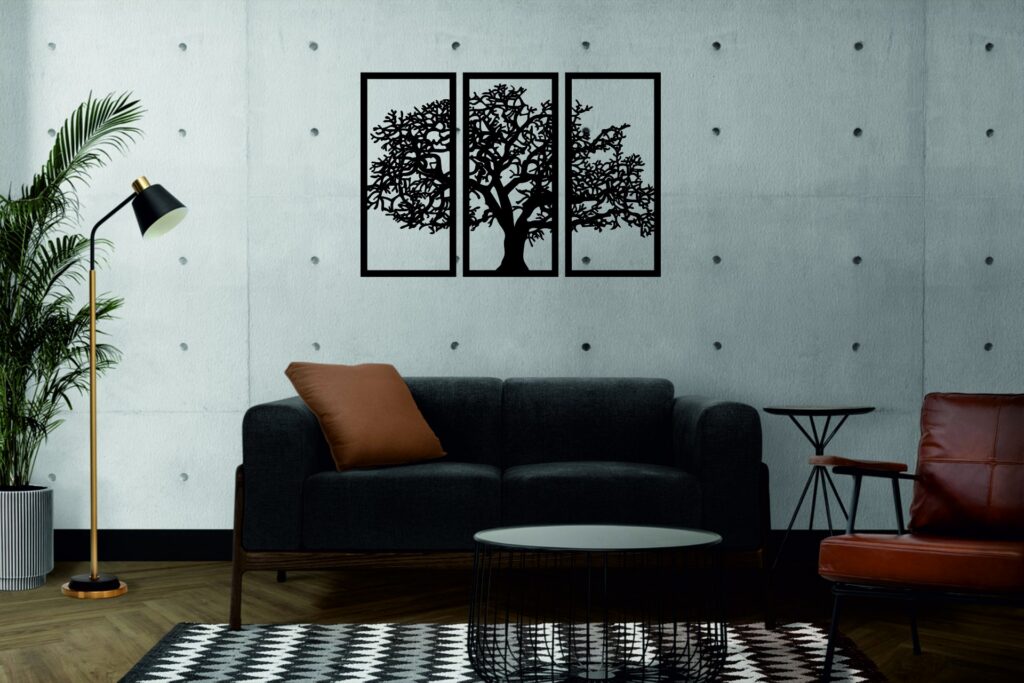 Tríptico Árbol de la Vida – 3 piezas, 60 × 40 cm